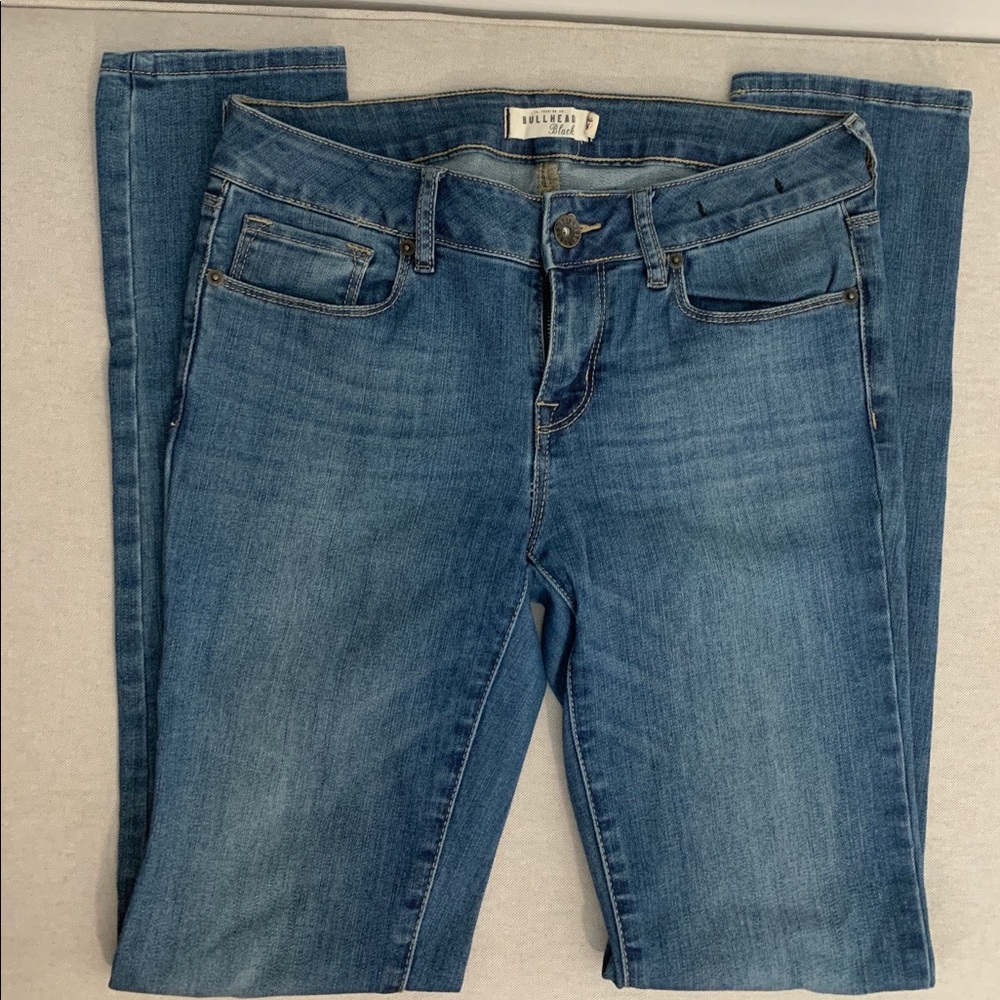Bullhead Black Skinny Blue Jeans Size 7